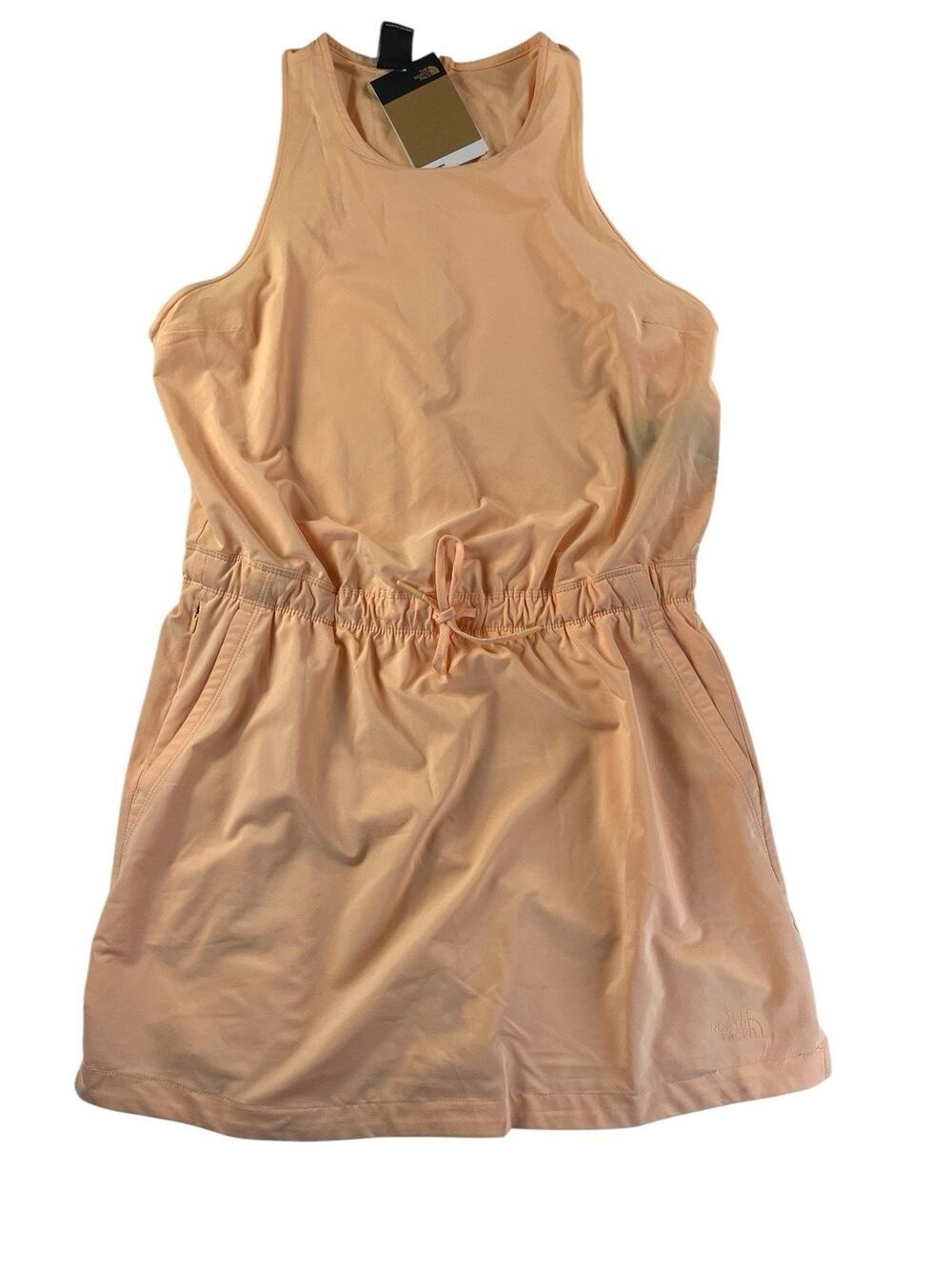 The North Face Women’s Large Never Stop Sleeveless Hiking Dress Apricot Ice NWT